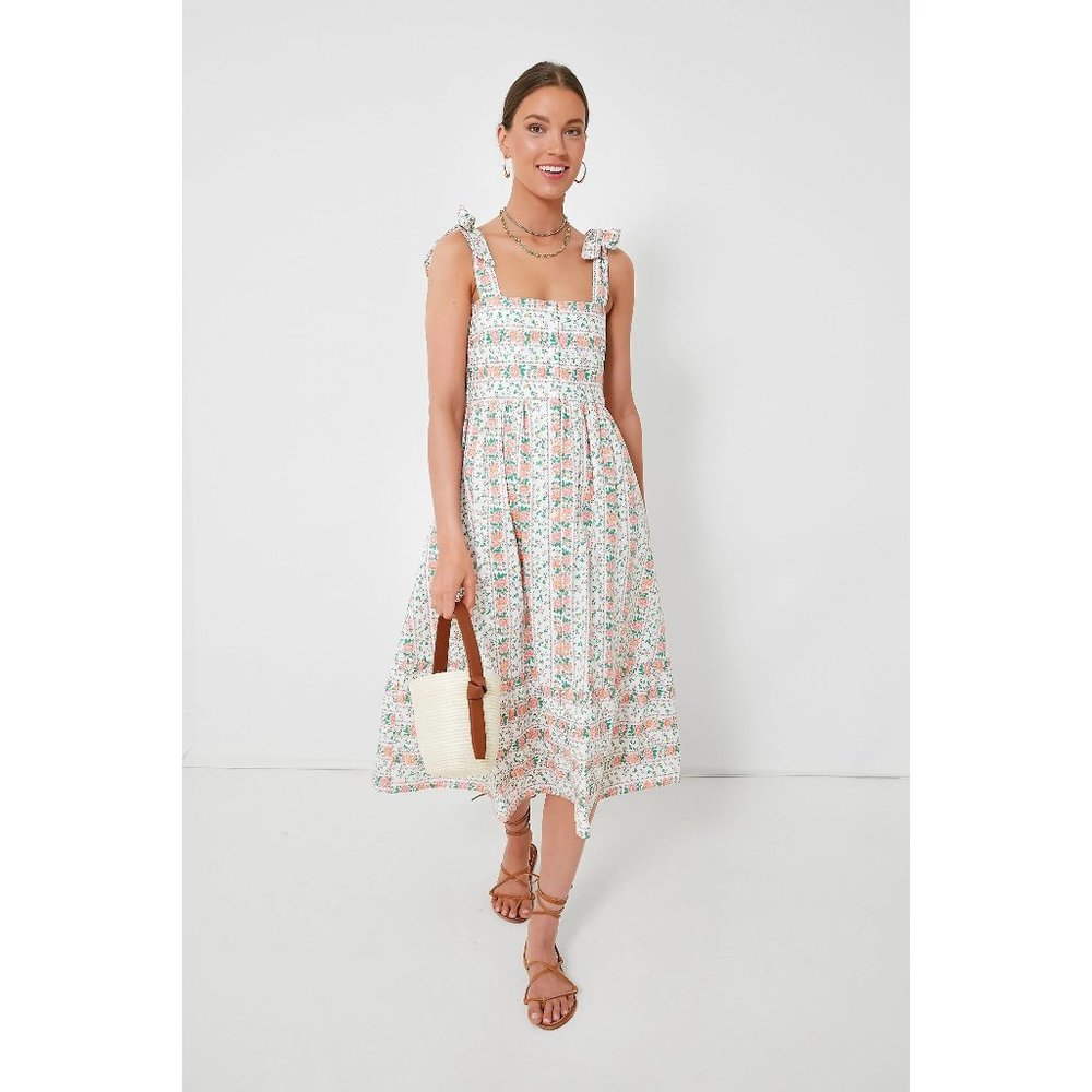 Tuckernuck hyacinth house - Smocked Floral Tie-Strap Maxi Dress XXL